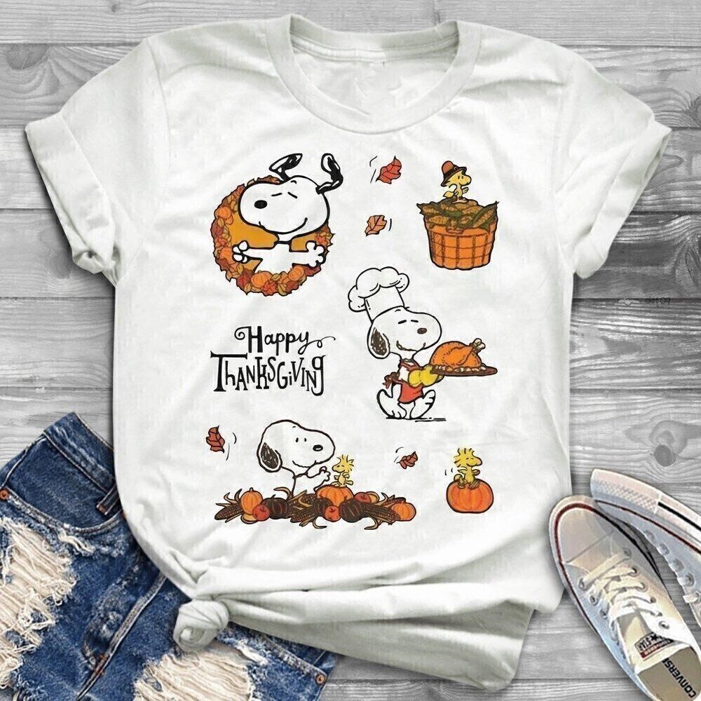 Snoopy Thanksgiving Peanuts Holiday Fan Gift Unisex T-Shirt